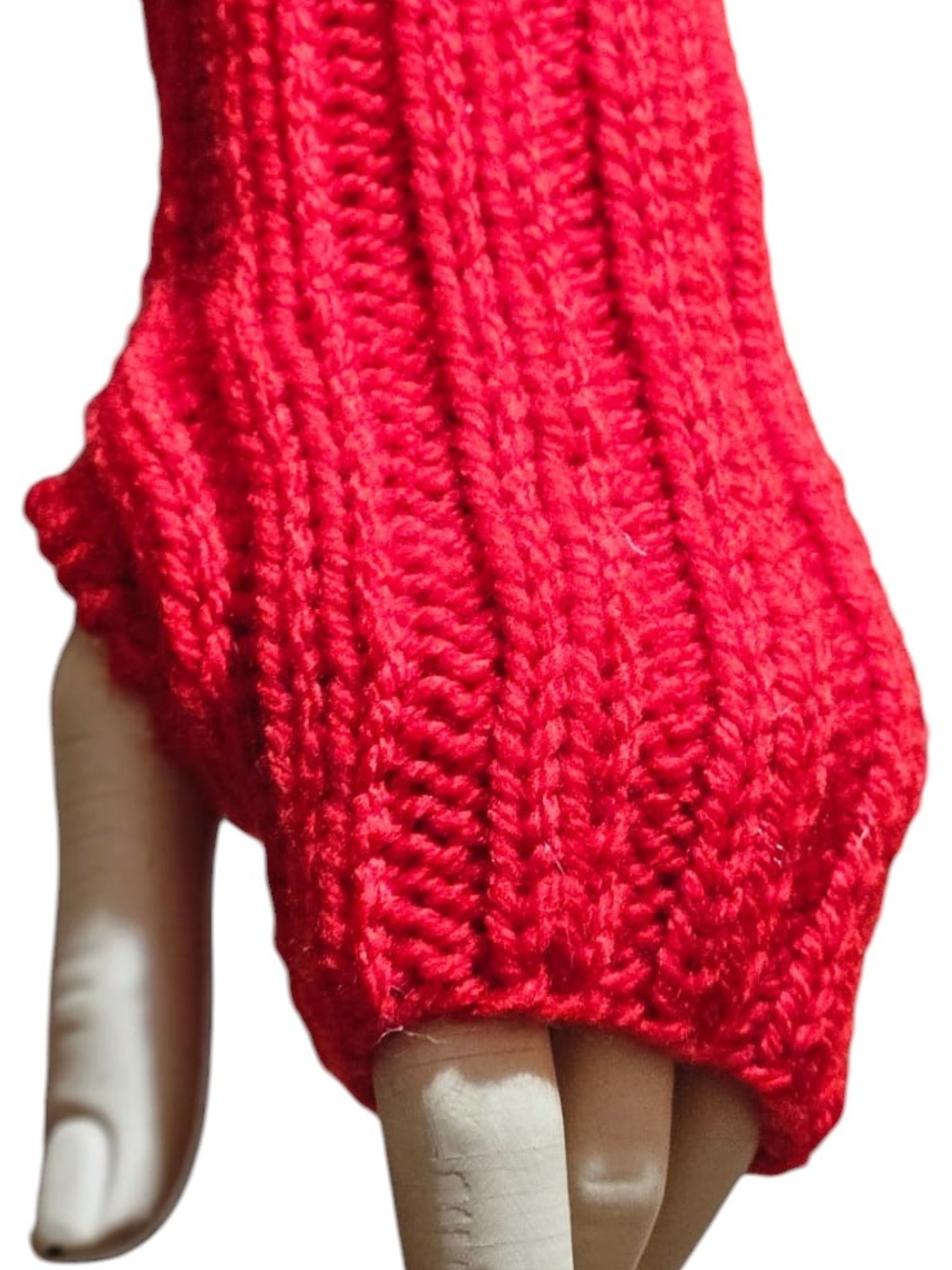 Edomy-handicraft-acrylic gloves red-