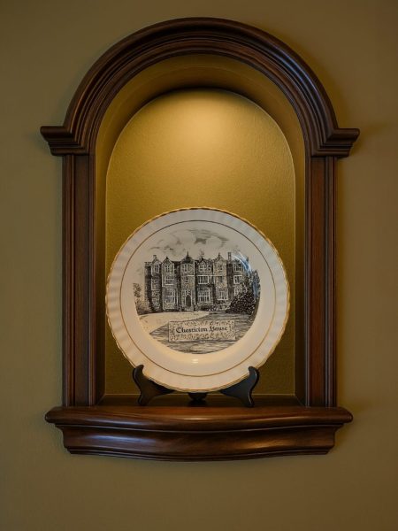 Vintage Mercian Çini Dekoratif Tabak - Chastleton House, İngiltere